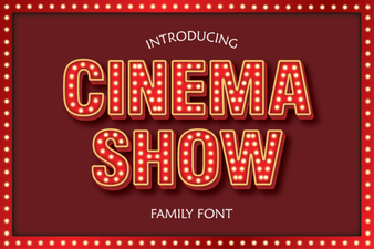 Cinema Show Font for Bold Movie Poster Designs