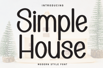 Simple House Font for Elegant Typography Projects