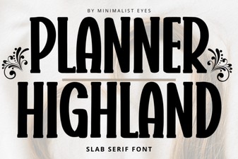 Highland Font Planner Design Ideas and Uses