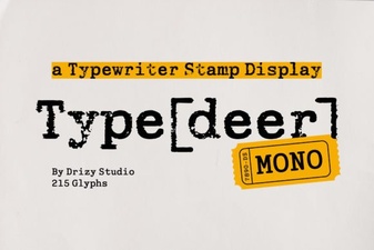 Typedeer Mono Font for Clean, Modern Design Projects